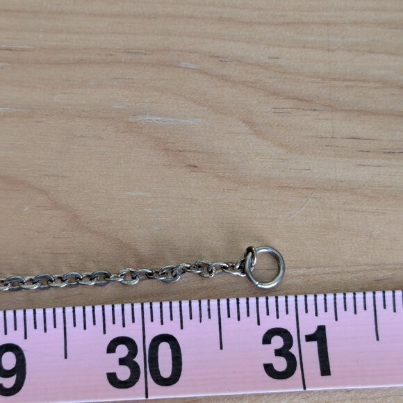 Wire Wrap Hammered Circle Stone Bead Necklace Statement Piece Boho Art to Wear - Picture 7 of 7